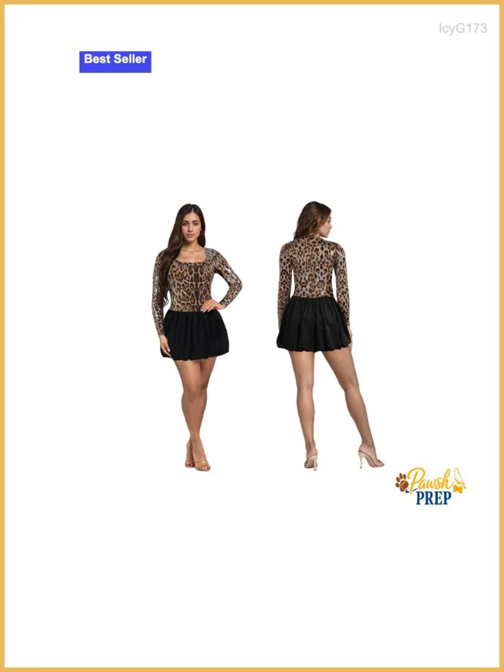 Sequin Bodycon Mini Dress Long Sleeve Party Club Night